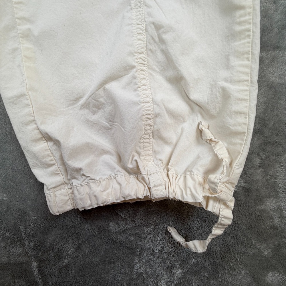 Aerie Go For It Baggy Cargo Pants Womens XS‎ Cream Wide Leg Y2K Gorpcore - Picture 4 of 12